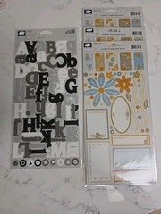 CLOUD 9 Design Scrapbooking Stickers Alphabet Borders Words Lot Of 59 NIP