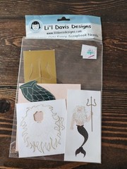 LI’L Davis Designs Laser Cut Scrapbook Neptune Merman Poseidon NEW VINTAGE 2 22