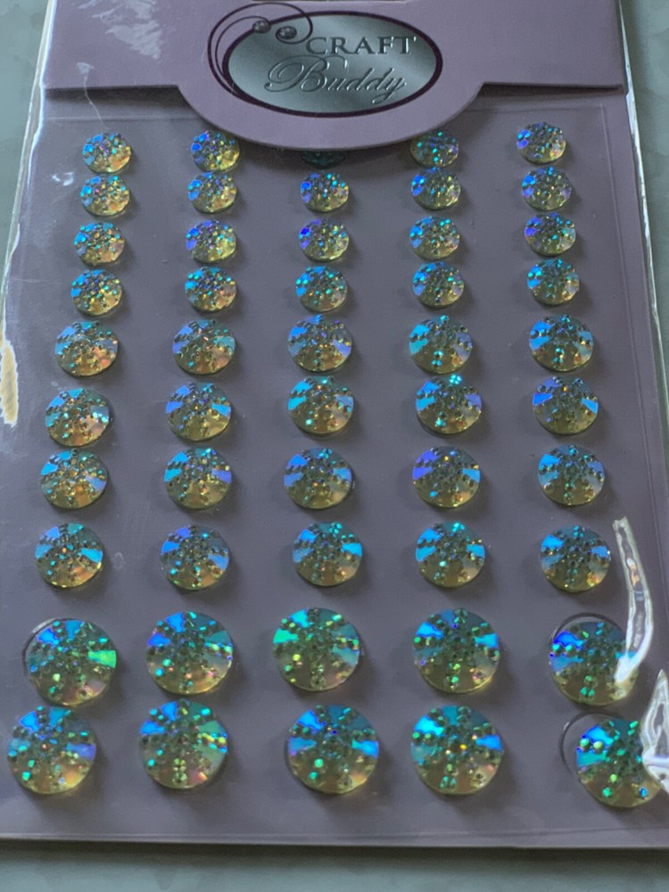 DAWN BIBBY 3D ADHESIVE GEMSTONE CLEAR GEMSTONE STARBURST 50 PCS