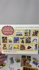 Laughing Elephant Vintage Style Birthday Stickers 30 Count Open Box
