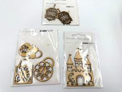 Mixed Lot of Laser Cut CHIPBOARD, Various Themes, Wood & Chipboard, USED
