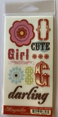 STARBURST CUTE Rub-On(3”x 6”)MME Girl•Flowers•Monogram•Darling•Teen •Garden•