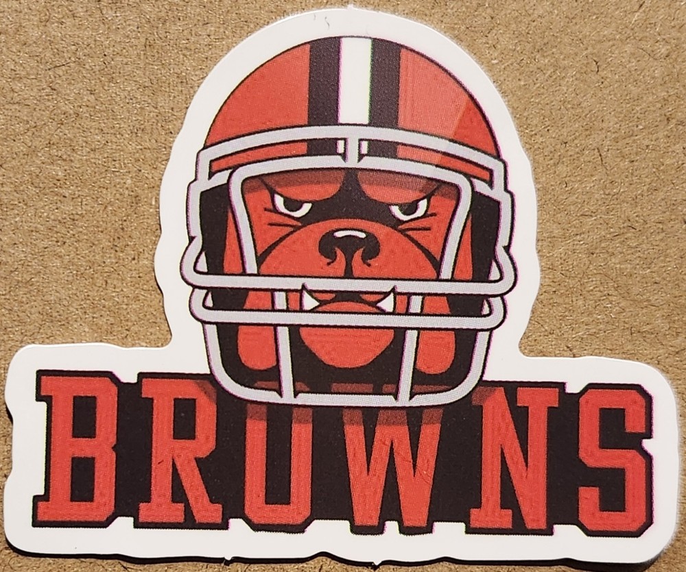 Cleveland Browns die-cut decal sticker