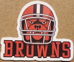 Cleveland Browns die-cut decal sticker