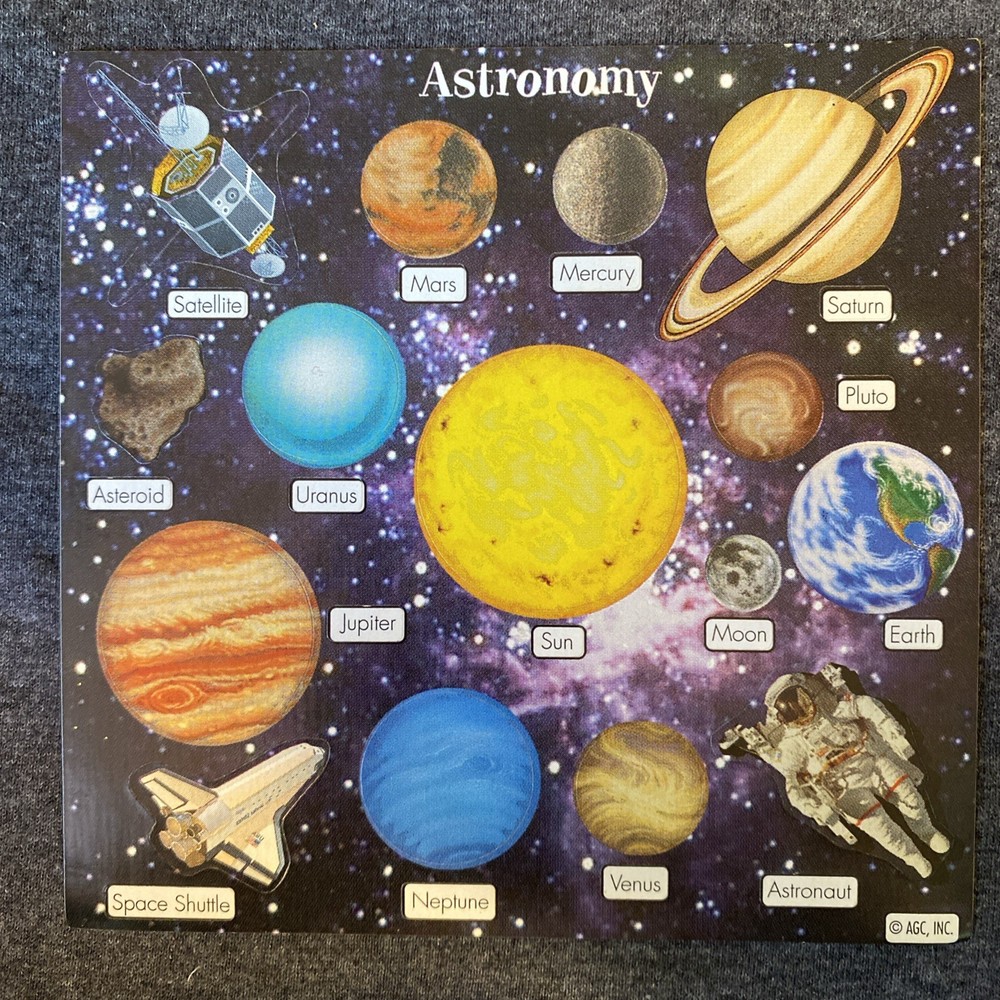 Vintage SPACE ASTRONOMY Sticker Sheet Scrapbook Planner Craft Stickers