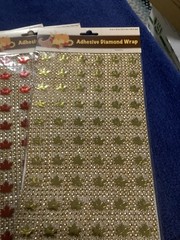 Adhesive Diamond Wraps Arts Crafts Fall Leaves Acorns 6 Sheets New Sealed