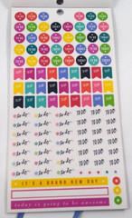 The Happy Planner Planner Basics Mini Sticker Book 1768 pieces Missing 27 Stick