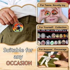 5 PCS Funny Motivational Challenge Coins – Hang in There It Gets Worse Humoro…