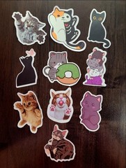 STICKERS UPICK Various Animals Cute Cartoon Vinyl PEEL & STICK