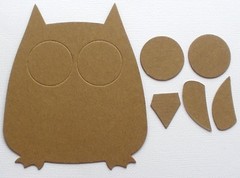 {3} OWLS – Bare Chipboard Die Cuts Embellishments – 4 1/2″ inches