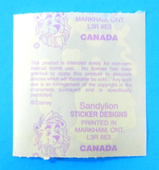 Vintage Sandylion Cinderella Sticker Sheet Mod