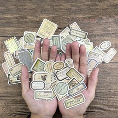 140 Pcs Vintage Aesthetic Stickers for Adults, Junk Journal Supplies for Scrapbo