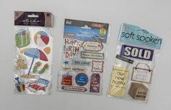 Stickers Embellishments Assortment Scrapbooking Mixed Arts & Crafts New And Used