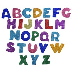 130 Pcs Glitter Foam Letters Stickers for Graduation Caps Self Adhesive Alphabet