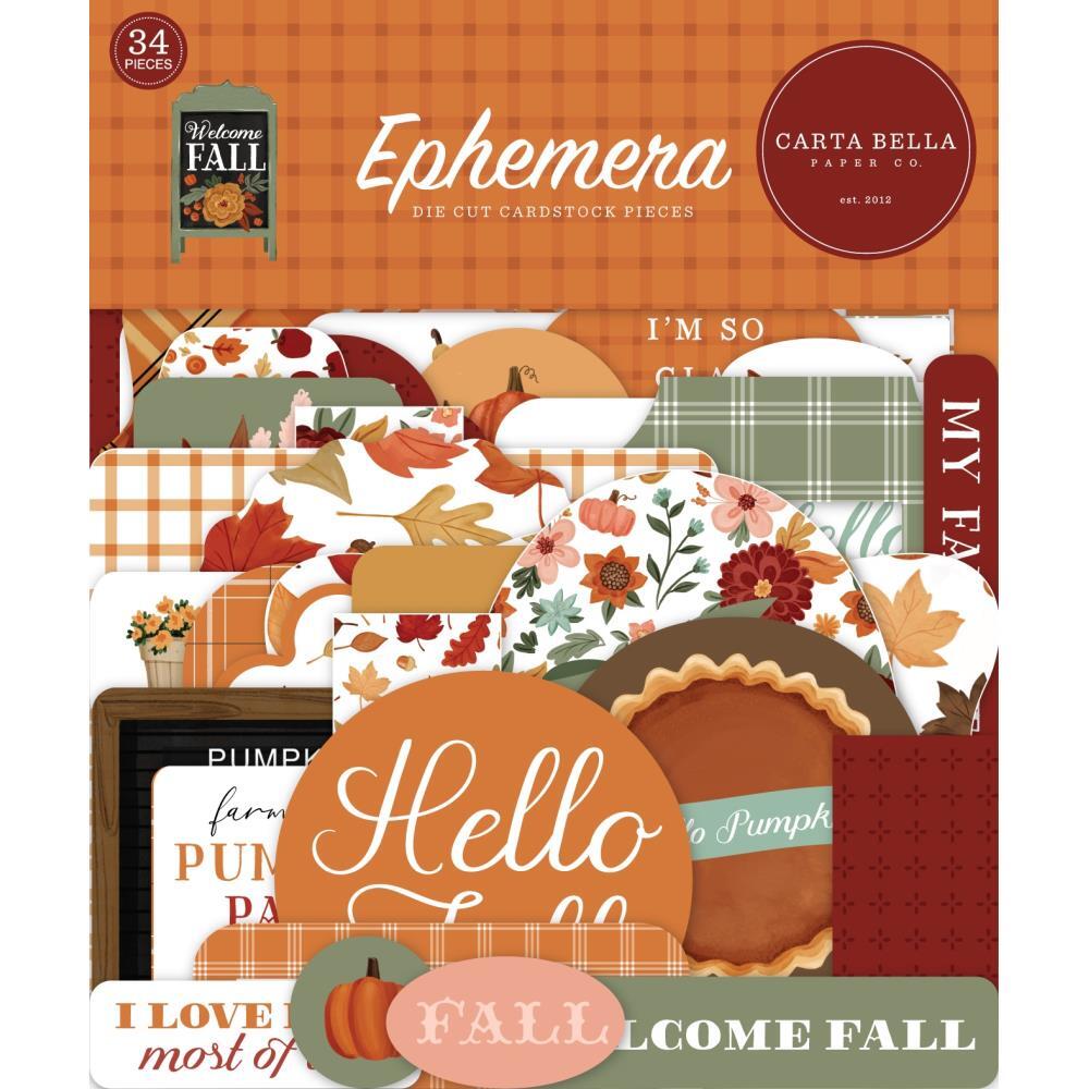 Crafts CB Die Cuts Welcome Fall Air Vintage Trucks Autumn is Calling Flowers