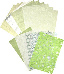 Textured Scrapbook Paper Mesh Fabric – Junk Journal Supplies Assorted Set 51 She