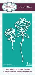 Creative Expressions Metal Cutting Die – ONE LINER COLLECTION – ROSES
