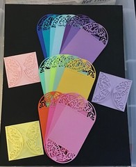 Butterfly fold-over Card Topper Die Cut embellishments 2-1/4″ X 4-1/2″ 6 pcs