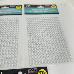 JOT Do It Yourself Projects Gemstone Stickers Clear Bling 315 ct/pkg Lot of 5