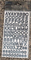 New Paper Studio alphabet scrapbook stickers Black DOT 2 sheets