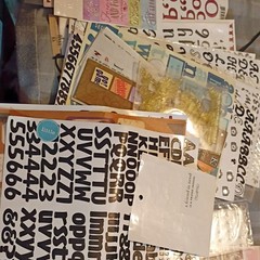 Sticker Lot HUGE LotThousands Single Stickers Scrapbooking Maybe 4 Pounds