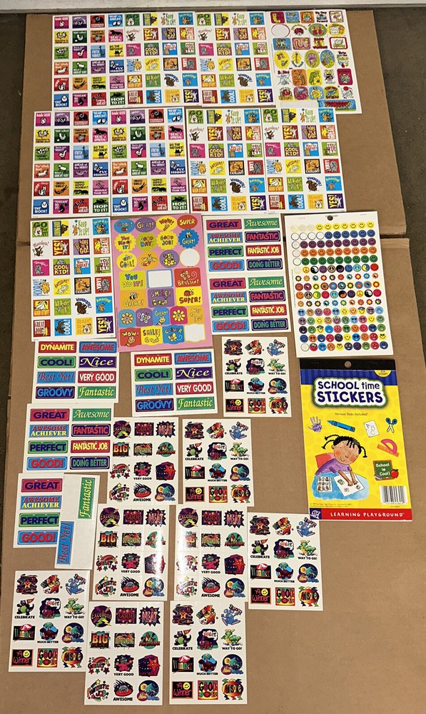 School Sticker Lot School Praise Reward 1997 The Paper Magic Group PMG 300+