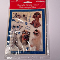 New Vintage Stickety-Doo-Da TWISTED WHISKERS Magnetic Picture Frame Stickers NOS