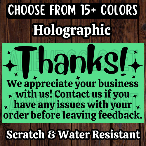 50 THANK YOU STICKERS 2.25″ LABELS SEALS REVIEW SHOP PACKAGING SUPPLIES