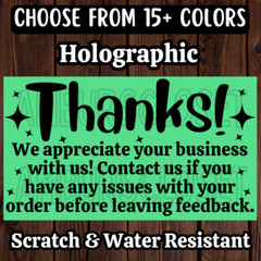 50 THANK YOU STICKERS 2.25″ LABELS SEALS REVIEW SHOP PACKAGING SUPPLIES