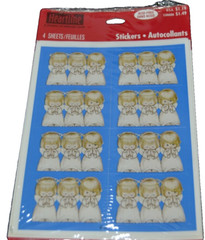 Stickers Christmas PRAYING ANGELS Sealed! Vtg HEARTLINE HALLMARK 4 Sheets NIP