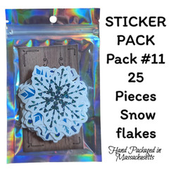 STICKER PACK – Pack #11 – 25 Pieces – Snowflakes ❄️