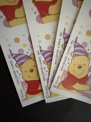 Winnie the Pooh stickers Baby 1st Birthday Adorable 4 Sheets Cheap Fast Shipping