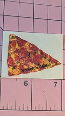 Vintage Stickers Scratch N Sniff Matte 3M Strawberry Pickle Pizza Lot Of 3