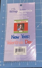 Joann Scrap Essentials Die Cuts 10pcs – Holiday NIP