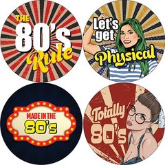 80’s Girl Stickers (20 Sets X 16 Designs)