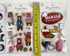 Motorcycle Bears And Baking Stickers The Paper Studio 3 Sticker Sets
