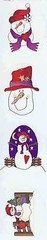 Novelty Red Hat Stickers / Snow Ladies or Red Hat Animals / 2 sets of 4 / Choose