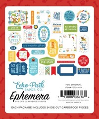Echo Park PETS *2 Packs* Ephemera Die Cuts + Frames & Tags 68p Cat Dog