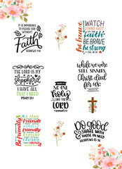 2 Sheet Religious Inspirational Bible Stickers Christian Daily Stickers