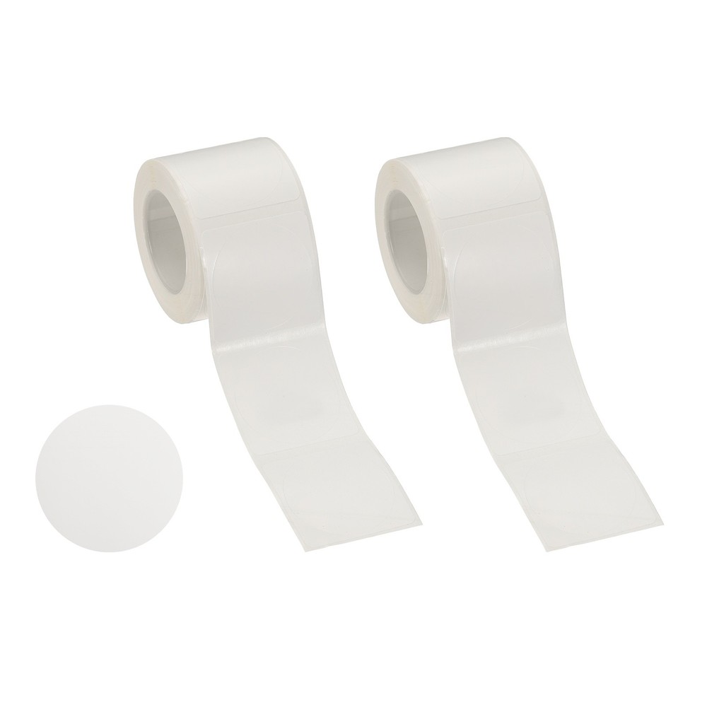 440 Pcs Thermal Sticker Paper, 1.2×1.2″ Round Thermal Printer Label, White