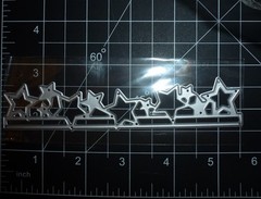 Fancy multi star border edge star confetti metal cutting dies cut cutter die