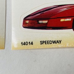 1980’s Vintage Corvette Speedway Collector Sticker Sheet 80s Car Cars