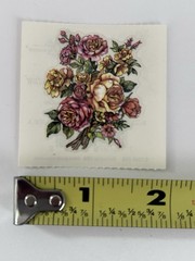 Vintage PSX Designs Stickers (6 – 2″ x 2″ Stickers) Rose Bouquet NEW