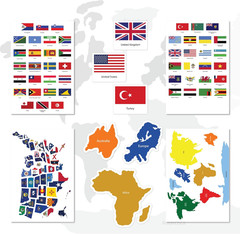 Flags of the World Stickers – Premium Country Flags and Mini Flag Stickers Set