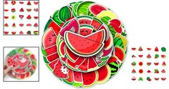 50PC Watermelon Stickers Pack – Tropical Fruit Decals for Fun Personalization