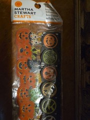 Martha Stewart Crafts Classic Halloween Adhesive Borders 12×12 Glitter Retired