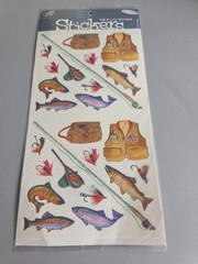 Frances Meyer FMI Fishing Fun Stickers Acid and Lignin Free Made in USA New