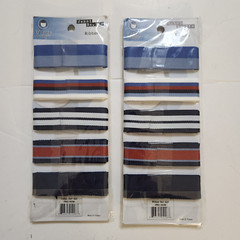 NEW Lot 2 Li’l Davis Design Jenni Bowlin Ribbon Red White Blue Stripe Set Sail-B