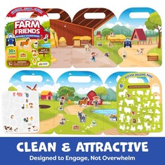Reusable Sticker Books for Toddlers 1-3, Stickers for Toddlers 2-4 Years – St…