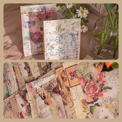 200 Pcs Deco Papers for Scrapbooking, 3.9*5.5In Vintage Decoupage Paper Junk Jou